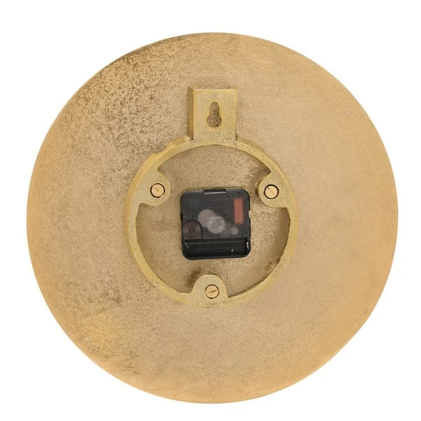 Interval Grooved Gold Metal Wall Clock 5 Interval Grooved Gold Metal Wall Clock - Image 3