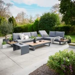 Easton Large Outdoor Corner Set With Sun Recliner 12 Easton Large Outdoor Corner Set With Sun Recliner -Home Luxe Studio 30987780