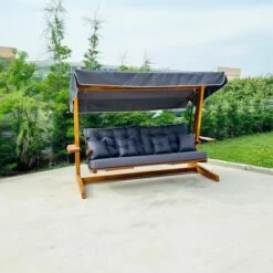 St Andrews 3 Seater Outdoor Swing Seat 9 St Andrews 3 Seater Outdoor Swing Seat -Home Luxe Studio 30987802 alt02