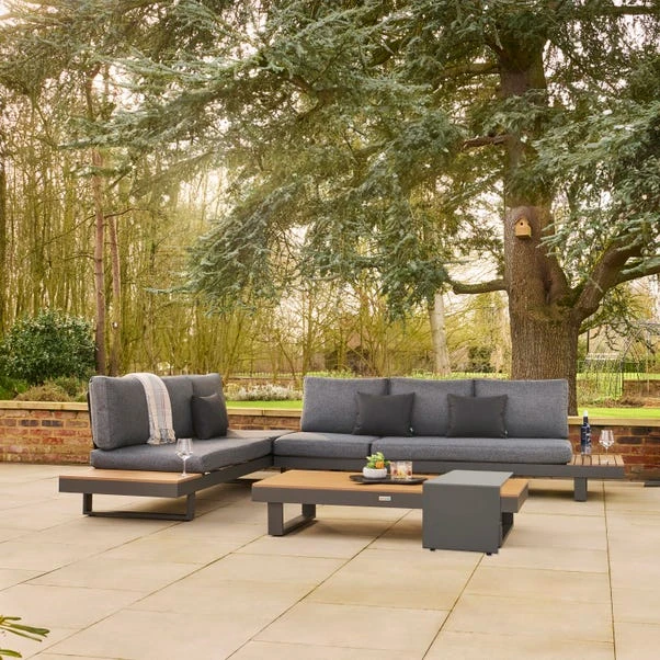 Easton Large Outdoor Corner Set With Sun Recliner 3 Easton Large Outdoor Corner Set With Sun Recliner