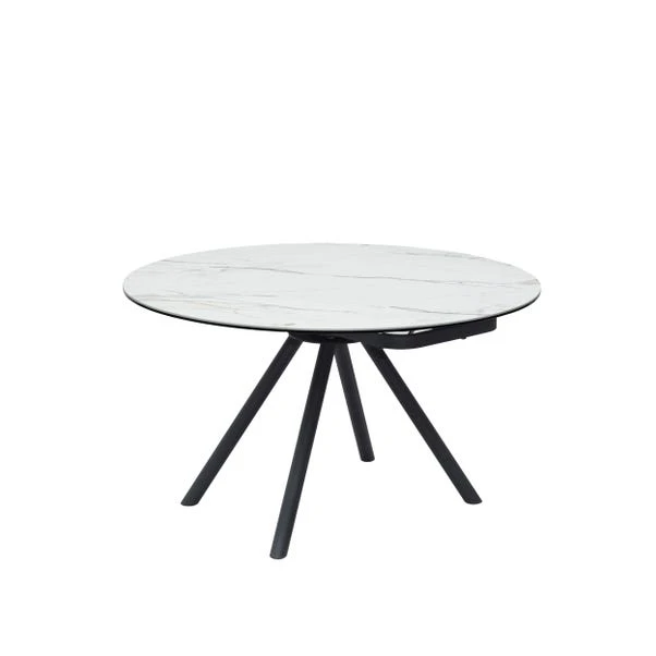 Indus Valley Camden 4-6 Seater Extendable Round Dining Table With 4 Aura Chairs 4 Indus Valley Camden 4-6 Seater Extendable Round Dining Table With 4 Aura Chairs - Image 2
