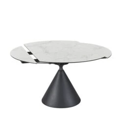 Indus Valley Camden 4-6 Seater Extendable Conical Dining Table With 4 Simba Chairs -Home Luxe Studio 30988215 alt02