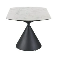 Indus Valley Camden 4-6 Seater Extendable Conical Dining Table With 4 Simba Chairs -Home Luxe Studio 30988215 alt04