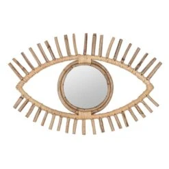 Ouko Eye Shaped Rattan Wall Mirror 7 Ouko Eye Shaped Rattan Wall Mirror -Home Luxe Studio 30989828 alt02