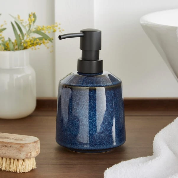 Blue Glaze Bathroom Accessories Set 4 Blue Glaze Bathroom Accessories Set - Image 2