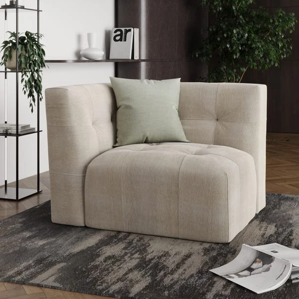 Modular Squish Natural Tonal Chenille 2 Seater Sofa 8 Modular Squish Natural Tonal Chenille 2 Seater Sofa - Image 6