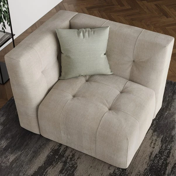 Modular Squish Natural Tonal Chenille 2 Seater Sofa 9 Modular Squish Natural Tonal Chenille 2 Seater Sofa - Image 7