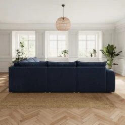 Full Circle Austin Navy Cosy Velvet Full Corner 13 Full Circle Austin Navy Cosy Velvet Full Corner -Home Luxe Studio 60235700 alt02